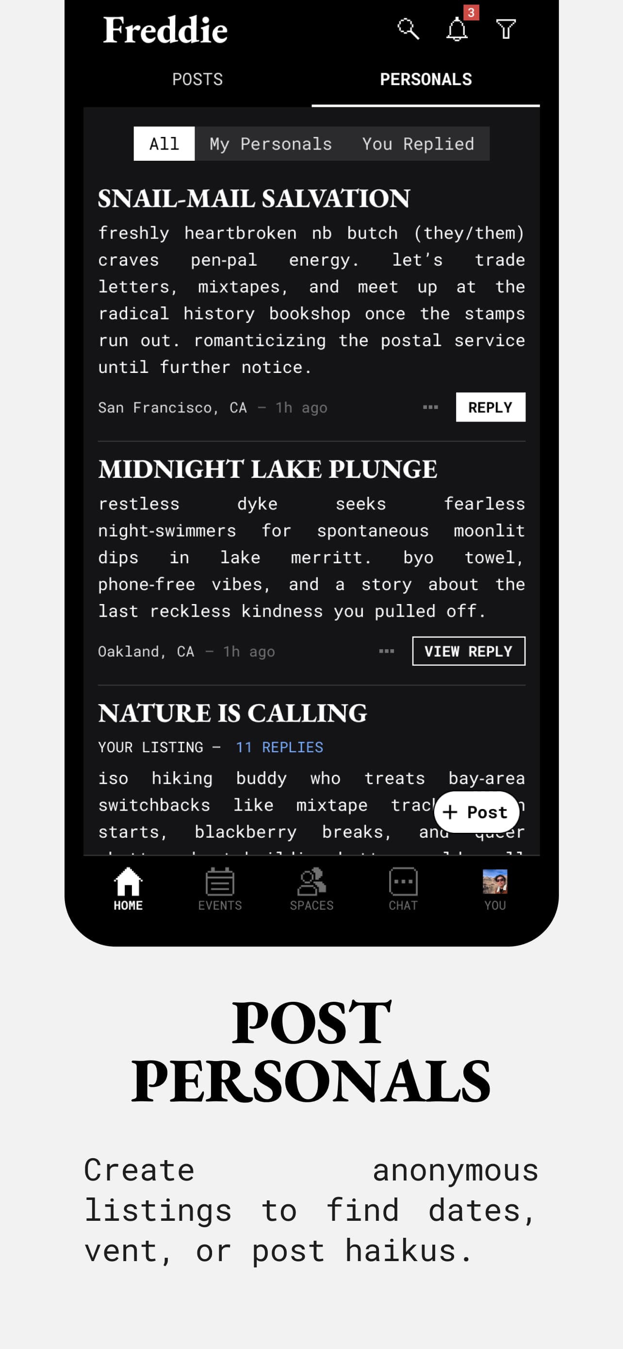 Freddie app screenshot